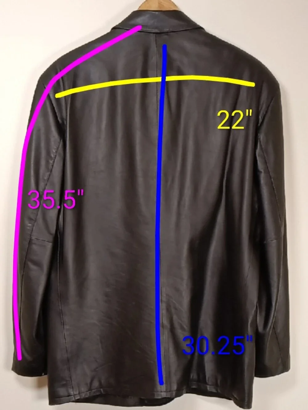 Vintage Este's Portland, OR Genuine Leather Blazer